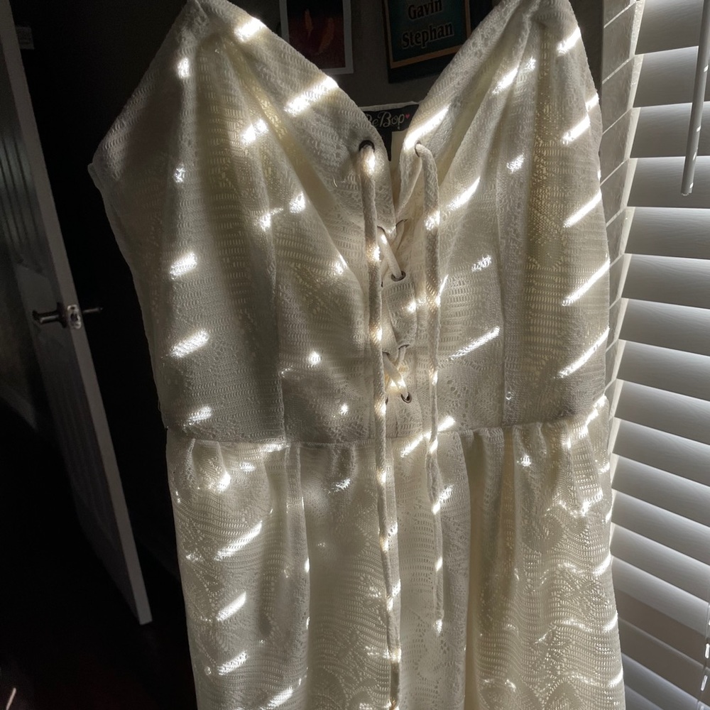 White elegant shirt dress